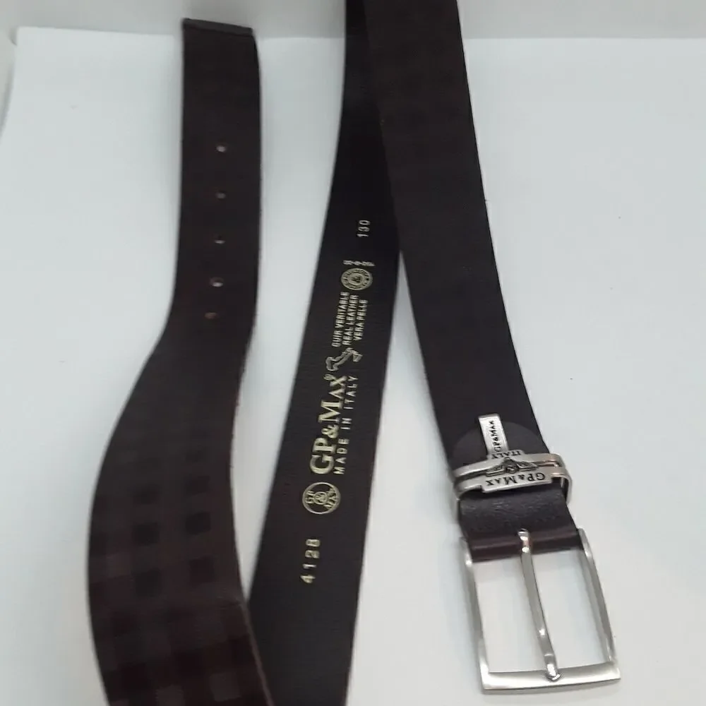 GP & Max Cuir Veritable Real Leather Vera Pelle Brown Belt 51